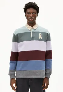 Регбийная рубашка-поло aadru Armedangels, Mystic Swamp-Steel Melange