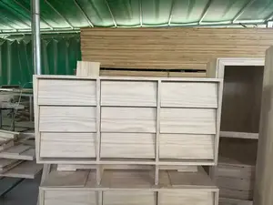 Yu Senyi Комод 120х45х73 см для спальни и гостиной из массива дерева, 9 ящиков, черный орех и вишня, стиль Zhaiji, сосна, белое основание, вспомогательные материалы, собранный