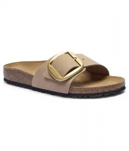 Кожаные тапочки «Мадрид» narrow fit Birkenstock, бежевый