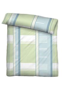 Спи как во сне - Castell - фирменное постельное белье из микрофибры из жатого хлопка 0260337 STRIPED MIX цвет: фисташковый, размер: 1х 155х220 см + 1х 80х80 см Traumhaft schlafen - Castell - Markenbettwäsche