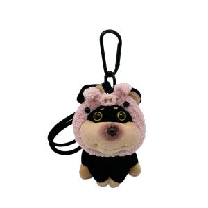 Новогодняя милая плюшевая кукла с наушниками в виде щенка-пчелки высота 10,5 см MDH