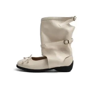 Ботильоны женские Box Dawei's house, Ecru