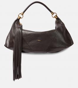 Сумка через плечо из кожи фуляр Chloé, Kohl Brown