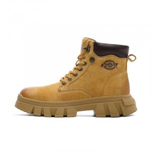 Мужские ботинки Dickies Martin кожаные с логотипом, желтый