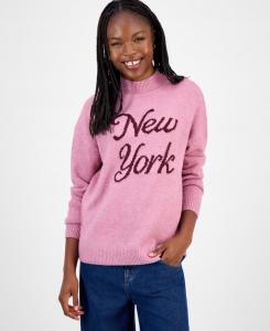 Свитер с высоким воротником от Juniors Verbiage Hooked Up by IOT, Lilas