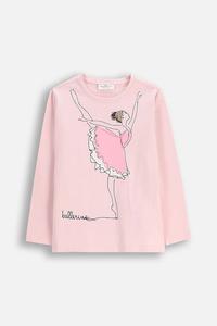 Детский лонгслив Coccodrillo, розовый