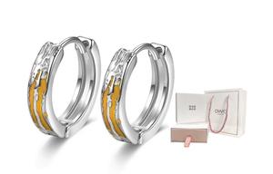 OWO Серьги-гвоздики из стерлингового серебра 925 пробы унисекс серебро золото черное золото