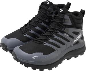 Походные ботинки INOV8 Roclite MAX MID GTX MS, водонепроницаемые Gore-TEX, средней высоты, черный/серый/темно-серый