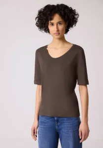 Футболка mit turnup basic Street One, Braun