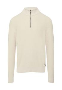 Вязаный свитер хлопковый troyer S.Oliver, белый