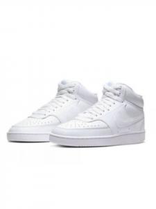 Кроссовки на шнуровке Nike court vision mid, белый