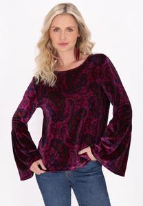 Блуза usha Blouse, Violet Multicolor/Light Pink