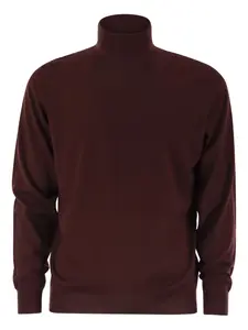 Свитер с высоким воротником Fedeli, красный