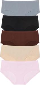 Victoria's Secret PINK Женские бесшовные трусики хипстер, трусики для женщин с умеренным покрытием, мультипак (XS-XXL), Brown Basic