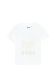 Футболка с логотипом Boss, белый