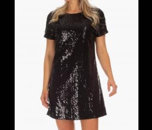 Платье с пайетками Potter черного цвета Duffield Lane