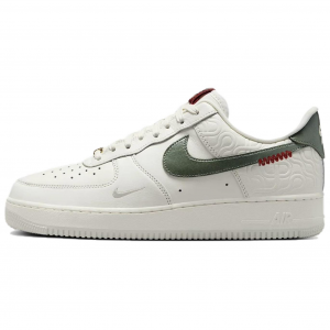 Nike Мужские низкие скейтбордные кроссовки Air Force 1 с противоскользящей и износостойкой подошвой, белый