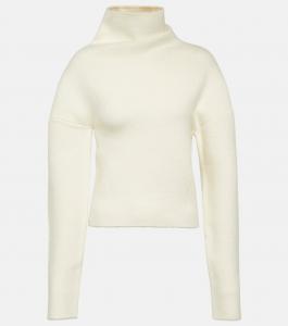 Шерстяной свитер с высоким воротником enoch The Row, белый