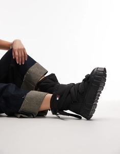 Массивные зимние ботинки Tommy Jeans черного цвета