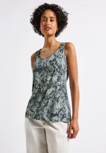 Mit knotendetail top Street One, Blau