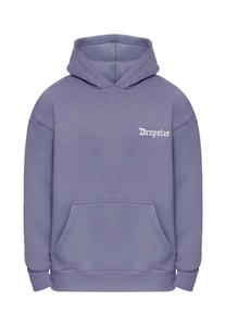 Толстовка с капюшоном HEAVY SMALL EMBO Dropsize, цвет Mottled Blue