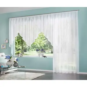 Мой домашний занавес Missy с рюшами, 1 шт., готовая штора, тюль, прозрачная My Home, белый