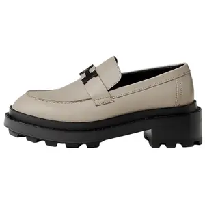 HERMES Лоферы Louvre 5 см женские бежевые