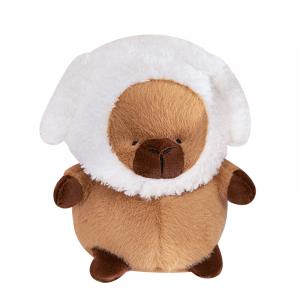 Трансформирующаяся капибара плюшевая кукла высота 22cm/32cm/42cm/65cm Barbne, белый