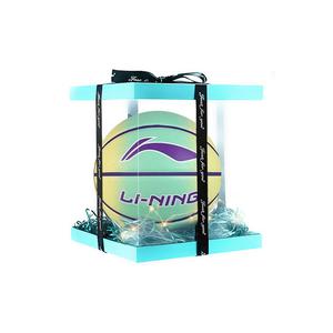 LINING Резиновый баскетбольный мяч yellow green gradient размер 5 тренировочный для детей