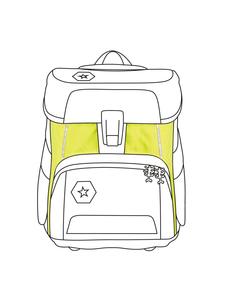 Step by Step Аксессуар для школьного рюкзака: неоновый пуловер желтого цвета