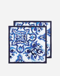 Набор из 2 льняных салфеток Dolce&Gabbana, мультиколор