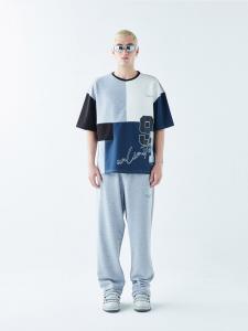 Брюки свободного кроя VAMOS CLO Bedford, пятнистый серый