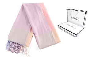 Cacuss Junior CACUSS детский вязаный шарф для женщин, Розовый