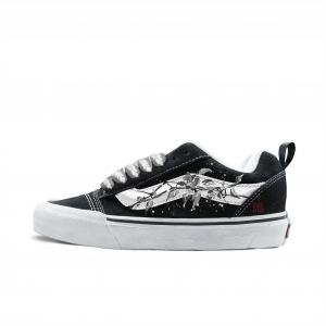 Vans Knu Skool устойчивые к истиранию низкие кроссовки для скейтбординга унисекс black gray