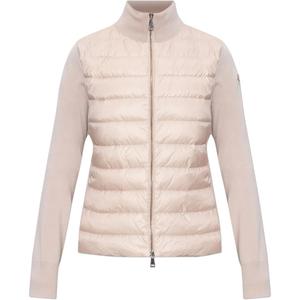 Moncler Трикотажная пуховая куртка, Pink