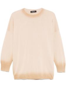 Fabiana Filippi свитер с круглым вырезом, коричневый