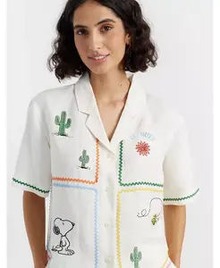 Женская рубашка Peanuts Vacation Chinti & Parker, коричневый/бежевый