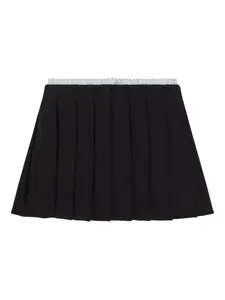 Плиссированная мини-юбка Dolce & Gabbana Kids, синий