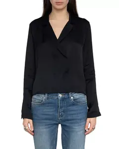 Атласная блузка Tussi Zadig & Voltaire, черный