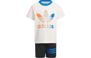 Детский спортивный костюм Adidas Originals, цвет Wonder White и Bird Feather Blue (комплект из 2 предметов)
