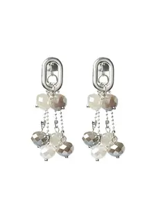 Серьги с хрустальными бусинами Peserico, серебряный