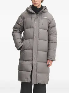 Пуховик с капюшоном Converse, серый