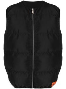 Heron Preston дутый жилет с логотипом, черный