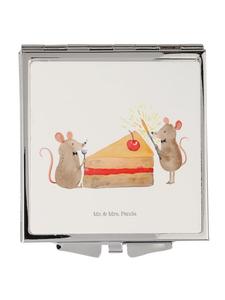 Mr. & Mrs. Panda Торт в виде мышек с зеркалом для макияжа без надписи, белого цвета