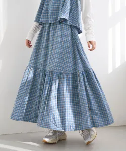 Многоярусная юбка из льна и вискозы Coen, цвет Other 3