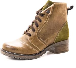 Женские ботинки Dromedaris Karissa с шнуровкой и молнией, комфортные боевые, Olive