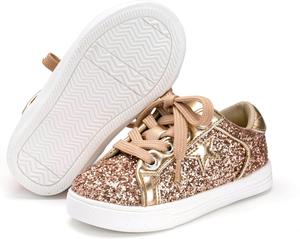 Кроссовки для малышей и маленьких девочек Felix Flora, спортивные сникерсы, принцесса, повседневные блестящие туфли Felix & Flora, розовый