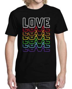 Мужская футболка с рисунком Neon Love Buzz Shirts