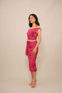 Юбка WAL G. MABEL MIDI SKIRT​, Fuchsia/Pink