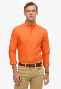 Классическая оксфордская рубашка с длинным рукавом Superdry & Co, Orange Chill